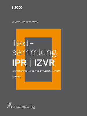 cover image of Textsammlung IPR / IZVR